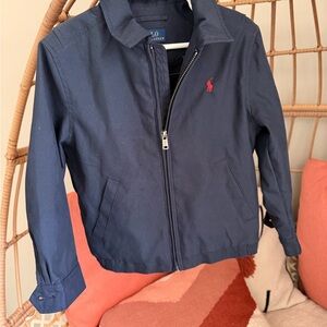 Polo by Ralph Lauren Kids Blue Jacket with Red Logo